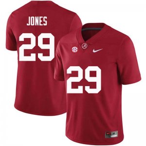 NCAA Men's Alabama Crimson Tide #29 Austin Jones Stitched College Nike Authentic Crimson Football Jersey JU17Y55ED
